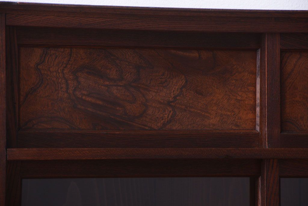 アンティーク家具　古民具・骨董　大正期　三方欅材!上品な茶箪笥(収納棚)