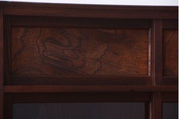 アンティーク家具　古民具・骨董　大正期　三方欅材!上品な茶箪笥(収納棚)