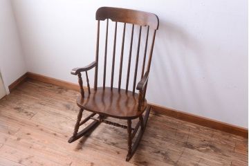 中古　ビンテージ　飛騨高山　柏木工　ロッキングチェア