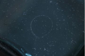 アンティーク雑貨　和製アンティーク　大正期　古い青色ガラス瓶