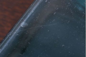 アンティーク雑貨　和製アンティーク　大正期　古い青色ガラス瓶