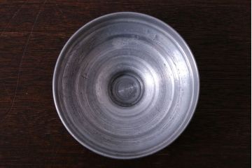 アンティーク雑貨　昭和レトロ　蓋付きのアンティークガラス瓶(キャンディーポット)