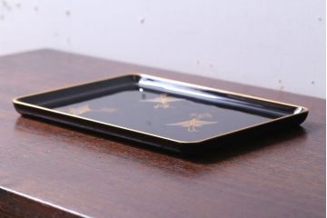 アンティーク雑貨　中古　象彦　進物盆(祝儀盆・切手盆)　(箱付き)