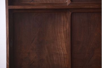 アンティーク家具　古民具・骨董　大正期　透かし彫り!前面桑材の高級茶箪笥