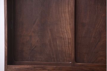 アンティーク家具　古民具・骨董　大正期　透かし彫り!前面桑材の高級茶箪笥