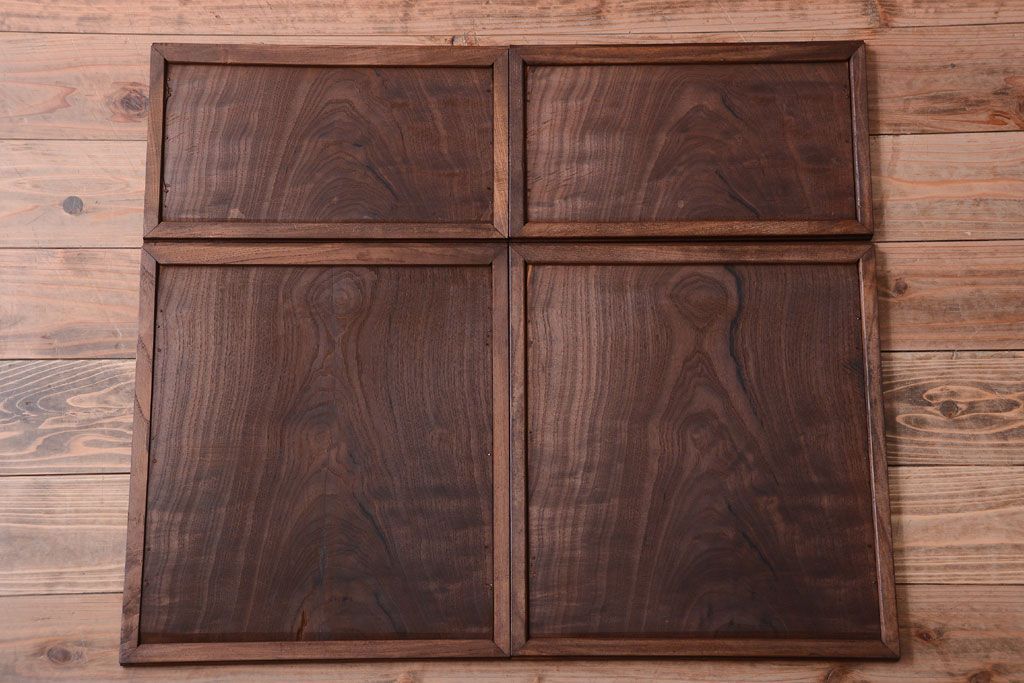 アンティーク家具　古民具・骨董　大正期　透かし彫り!前面桑材の高級茶箪笥