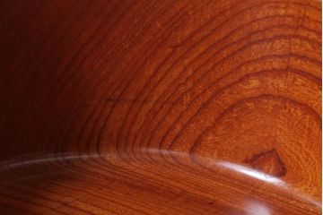 アンティーク雑貨　和製アンティーク　古い欅材製の刳り貫き茶櫃(小物入れ)(2)