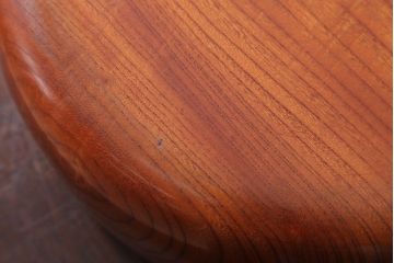 アンティーク雑貨　和製アンティーク　古い欅材製の刳り貫き茶櫃(小物入れ)(2)