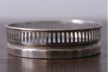 アンティーク雑貨　昭和レトロ　砂漠柄の古いガラストレー・コースターセット