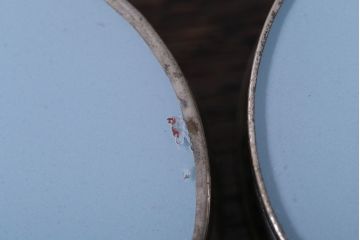 アンティーク雑貨　昭和レトロ　砂漠柄の古いガラストレー・コースターセット