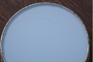 アンティーク雑貨　昭和レトロ　砂漠柄の古いガラストレー・コースターセット