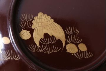 和製アンティーク　大正〜昭和　木製お椀5客セット(1)