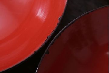 和製アンティーク　大正〜昭和　木製お椀5客セット(1)