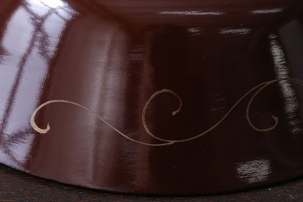 和製アンティーク　大正〜昭和　木製お椀5客セット(1)