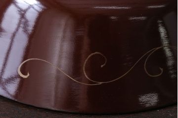 和製アンティーク　大正〜昭和　木製お椀5客セット(1)