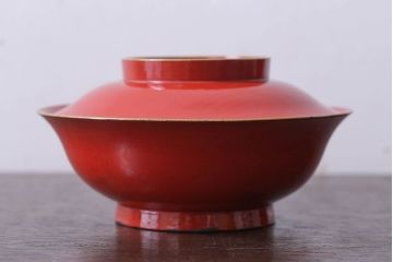 和製アンティーク　大正〜昭和期　シンプルな木製椀5客セット(1)