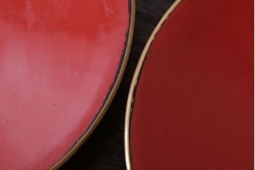 和製アンティーク　大正〜昭和期　シンプルな木製椀5客セット(1)