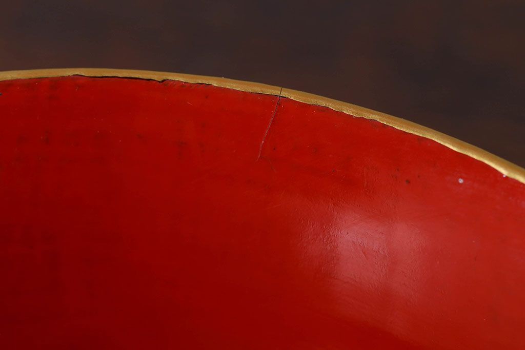 アンティーク雑貨　和製アンティーク　大正〜昭和期　シンプルな木製椀5客セット(2)