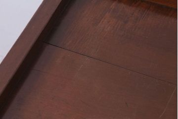 レトロ家具　昭和レトロ　チェッカーガラス入り!古い木のブックケース(本箱)