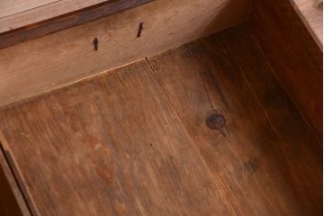 アンティーク家具　古民具・骨董　明治期　味わい深い古い引き戸収納棚(2)