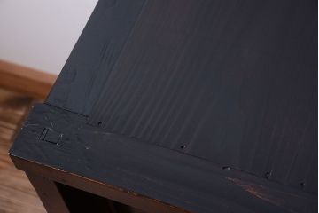 アンティーク家具　古民具・骨董　明治期　味わい深い古い引き戸収納棚(2)