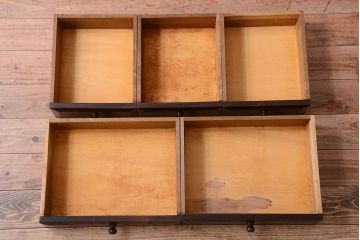 中古　民芸家具　上質な欅製の飾り棚(戸棚・収納棚)