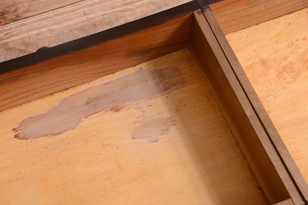 中古　民芸家具　上質な欅製の飾り棚(戸棚・収納棚)