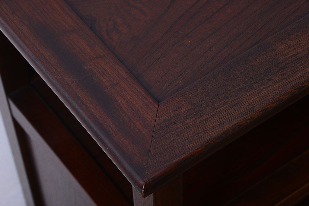 中古　民芸家具　上質な欅製の飾り棚(戸棚・収納棚)