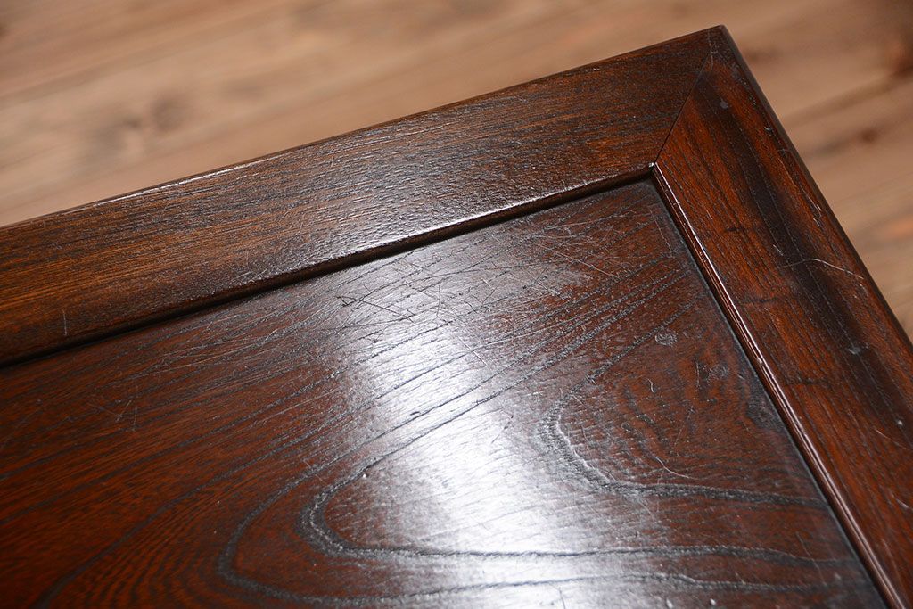 中古　民芸家具　上質な欅製の飾り棚(戸棚・収納棚)