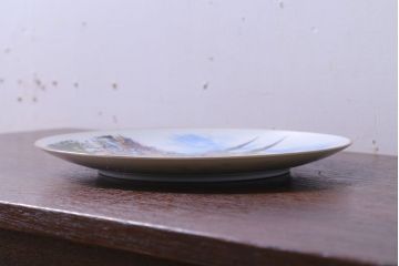 アンティーク雑貨　ノリタケ・飾皿・フランス シャルトル遠望・yukio・鵜飼幸雄