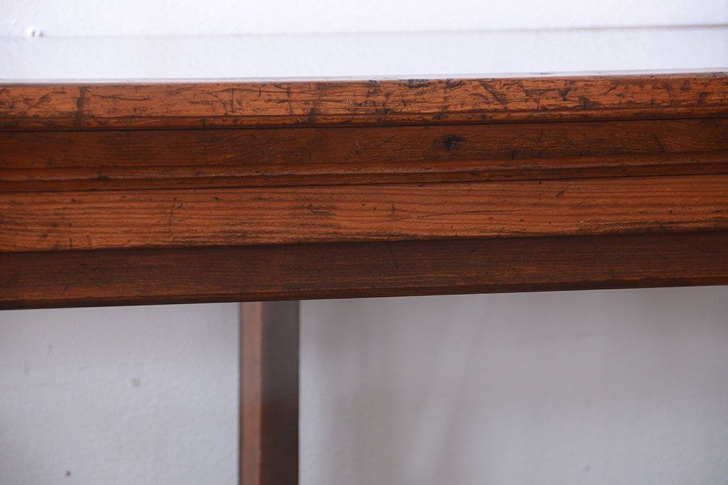 アンティーク家具　和製アンティーク　縦型!古い木の上品なガラスケース