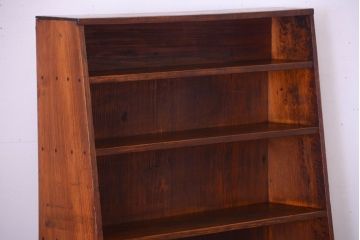 アンティーク家具　和製アンティーク　台形!古い木の本棚