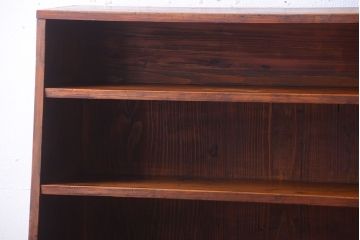 アンティーク家具　和製アンティーク　台形!古い木の本棚