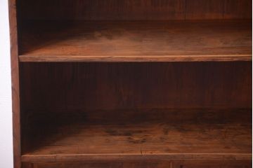 アンティーク家具　和製アンティーク　台形!古い木の本棚