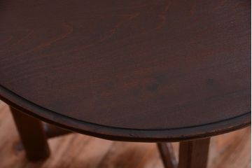 アンティーク家具　和製アンティーク　シンプルデザイン!古いラウンドテーブル(丸テーブル)