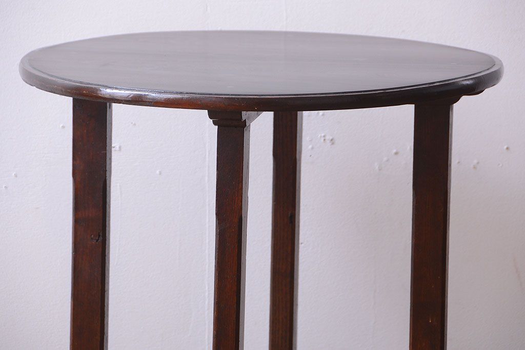 アンティーク家具　和製アンティーク　シンプルデザイン!古いラウンドテーブル(丸テーブル)