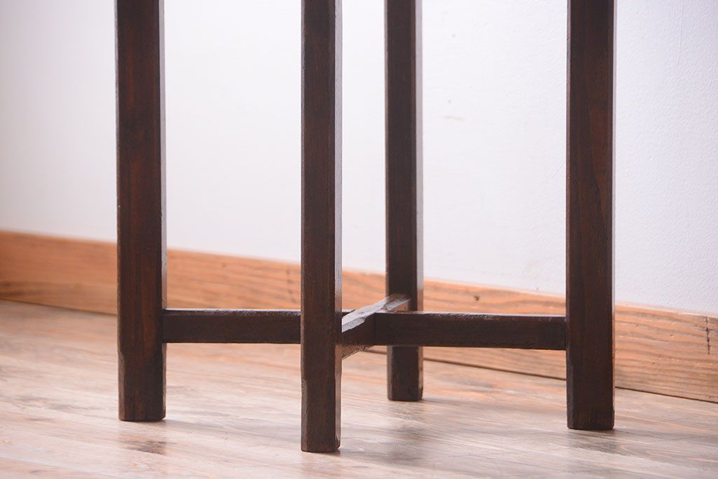 アンティーク家具　和製アンティーク　シンプルデザイン!古いラウンドテーブル(丸テーブル)