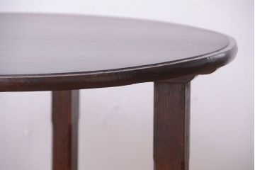 アンティーク家具　和製アンティーク　シンプルデザイン!古いラウンドテーブル(丸テーブル)