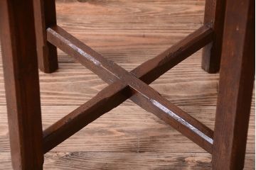 アンティーク家具　和製アンティーク　シンプルデザイン!古いラウンドテーブル(丸テーブル)