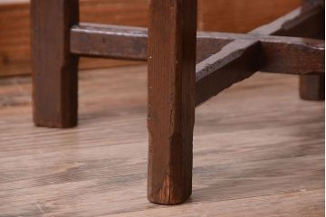 アンティーク家具　和製アンティーク　シンプルデザイン!古いラウンドテーブル(丸テーブル)