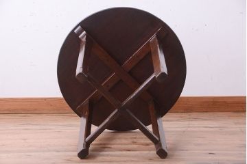 アンティーク家具　和製アンティーク　シンプルデザイン!古いラウンドテーブル(丸テーブル)