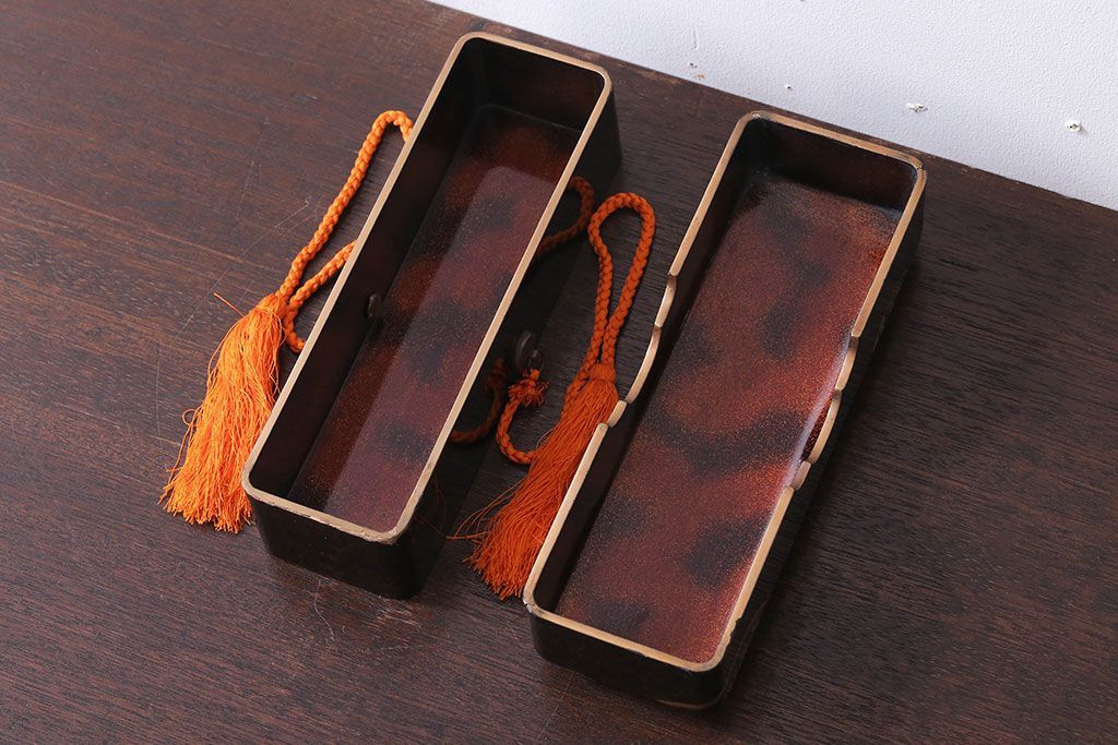 アンティーク雑貨　古民具・骨董　明治〜大正　漆芸　蒔絵　書状箱(文箱)