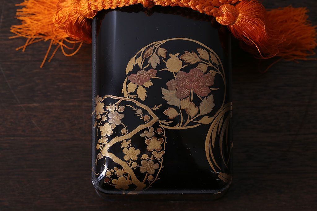 アンティーク雑貨　古民具・骨董　明治〜大正　漆芸　蒔絵　書状箱(文箱)