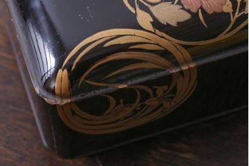 アンティーク雑貨　古民具・骨董　明治〜大正　漆芸　蒔絵　書状箱(文箱)