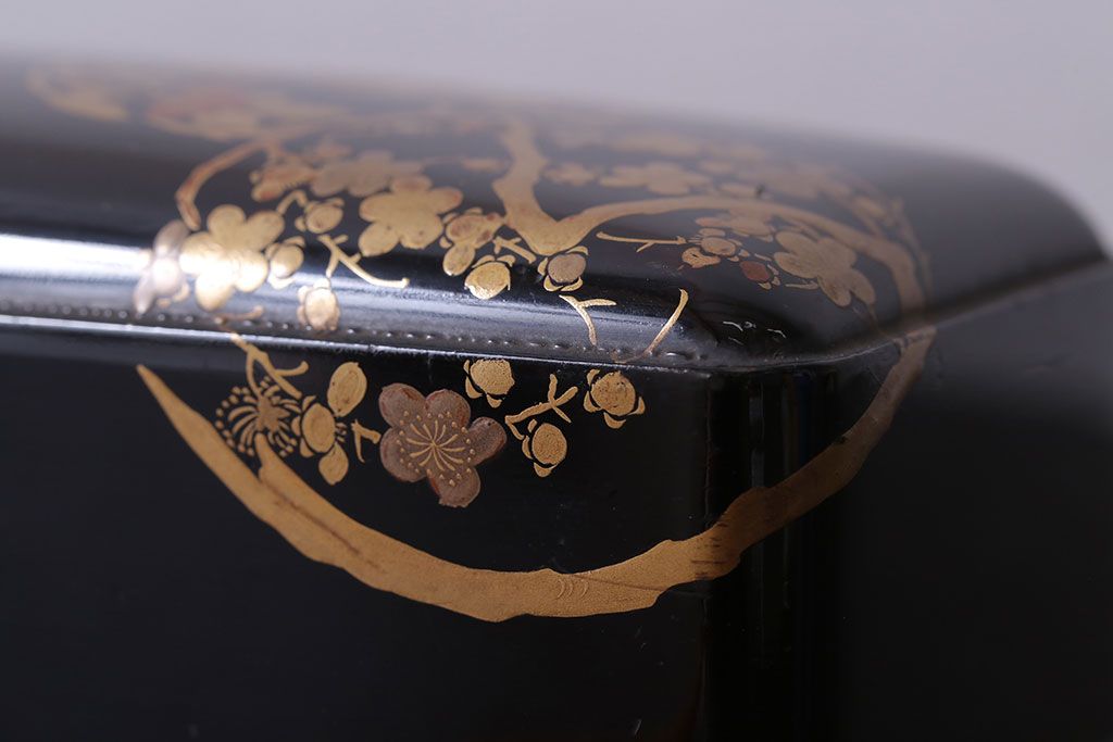 アンティーク雑貨　古民具・骨董　明治〜大正　漆芸　蒔絵　書状箱(文箱)