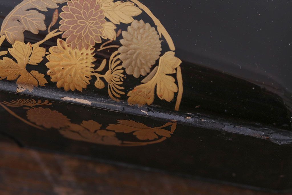 アンティーク雑貨　古民具・骨董　明治〜大正　漆芸　蒔絵　書状箱(文箱)