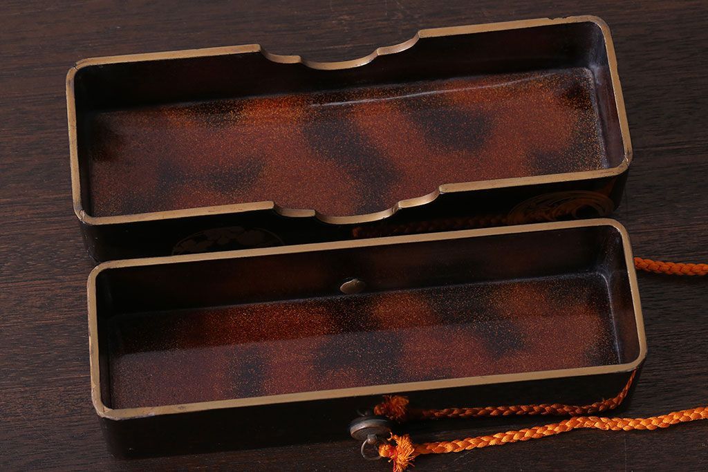 アンティーク雑貨　古民具・骨董　明治〜大正　漆芸　蒔絵　書状箱(文箱)