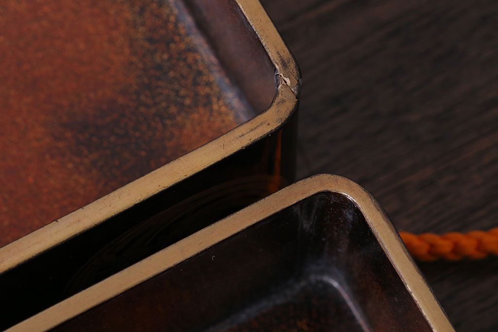 アンティーク雑貨　古民具・骨董　明治〜大正　漆芸　蒔絵　書状箱(文箱)