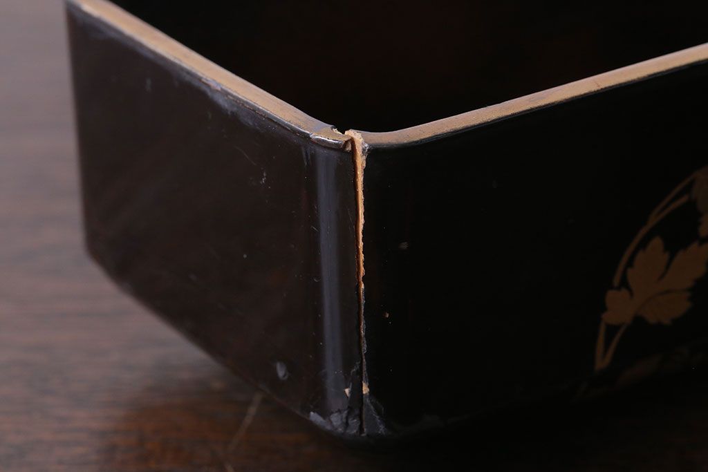 アンティーク雑貨　古民具・骨董　明治〜大正　漆芸　蒔絵　書状箱(文箱)