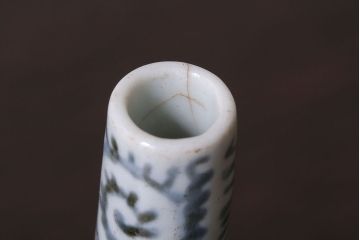 アンティーク雑貨　古民具・骨董　江戸後期　古伊万里・染付・蛸唐草文　徳利2つセット